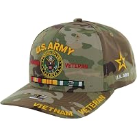 Tactical Pro Supply USA Flag Snapback Hat - Embossed Leather Patch, Patriotic Adjustable Trucker Cap, Army Tan - View #7