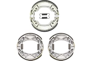 Master Chen Front Rear Brakes Brake Shoes Drum for Yamaha Grizzly 125 YFM125 2004-2013 - Breeze 125 YFA1 1992-2004 - Raptor 50 YFM50 2004-2008 - 80 YFM80 2002-2008 - Badger YFM80 1992-2001 Y527 Y503