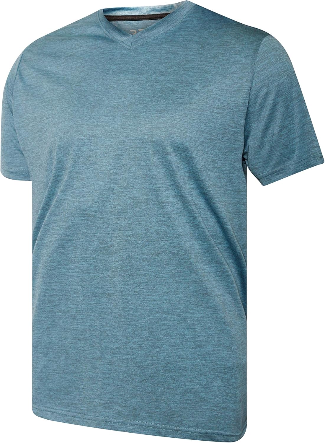 5 Pack: Men’s V-Neck Dry-Fit Moisture Wicking Active Athletic Tech Performance T-Shirt: Clothing