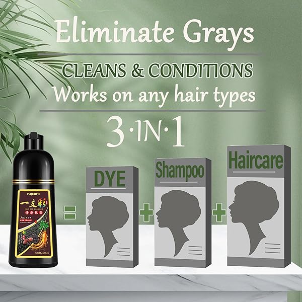 PURPLE SEMI-PERMANENT HAIR COLOR FOR GREY HAIR – 3 IN 1 INSTANT PLANT-BASED FORMULA FOR ALL HAIR TYPES, 15-MINUTE BUBBLE DYE KIT FOR WOMEN