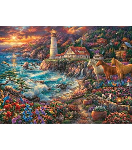 Schmidt Spiele 1000 Piece Jigsaw Puzzle - Chuck Pinson Coastal Magic | Premium Quality Adult Puzzle - View #6
