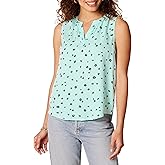 Amazon Essentials Womens Sleeveless V-Neck Woven Shirt