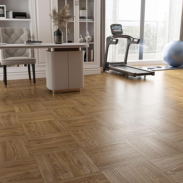 STICKYART 36 PCS WOOD FLOOR TILE PEEL AND STICK 12″X12″ WATERPROOF VINYL PLANK FLOORING TILE HONEY OAK WOOD FLOOR TILES SHEET SELF ADHESIVE SHEET VINYL FLOORING FOR KITCHEN LIVING ROOM BEDROOM TILES