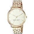 Nine West Women's Crystal Accented Bracelet Watch