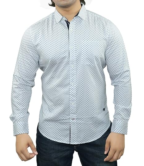Buy Red Chief White Blue Full Shirts 