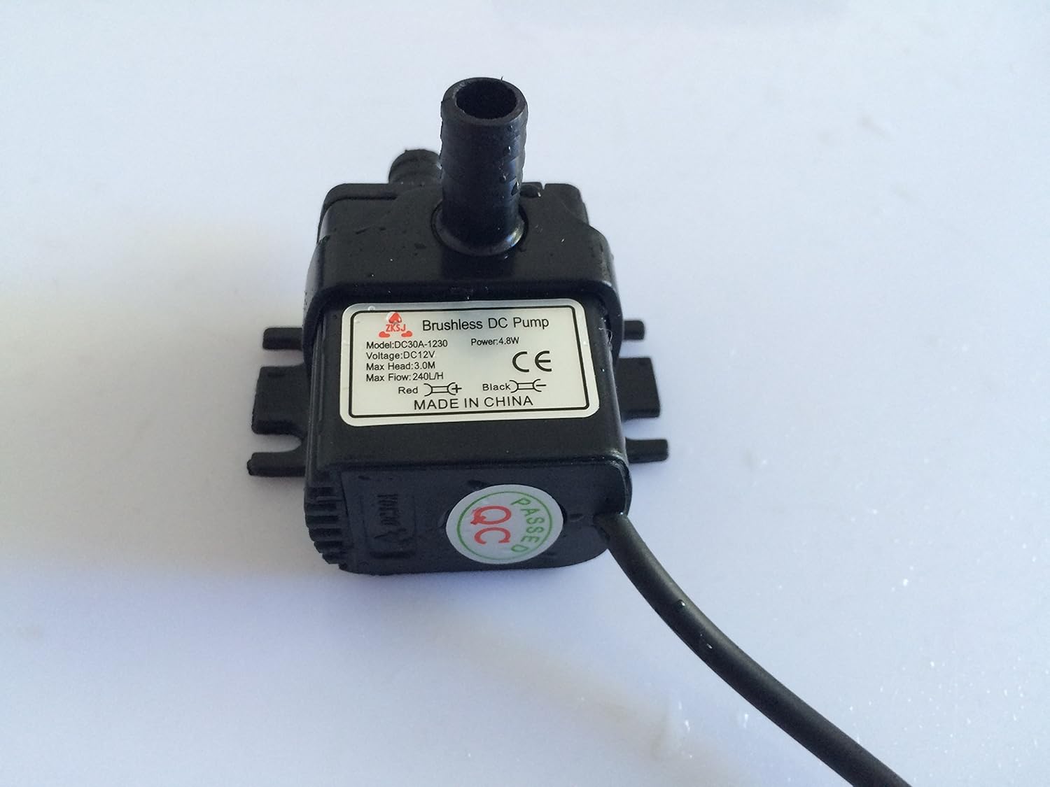 Shysky Tech New DC30A-1230 240LPH 3M 4.2W Small Brushless DC Water Pump Waterproof Submersible, for Fountain, Aquarium, Water Circulating : Garden & Outdoor