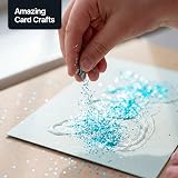 Hemway Glitter Shaker Baby Blue Iridescent 130g Extra Chunky for Crafts view 6