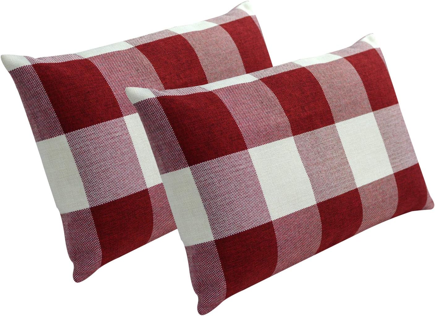 TEALP Buffalo Check Throw Pillow Cover Decorative Square