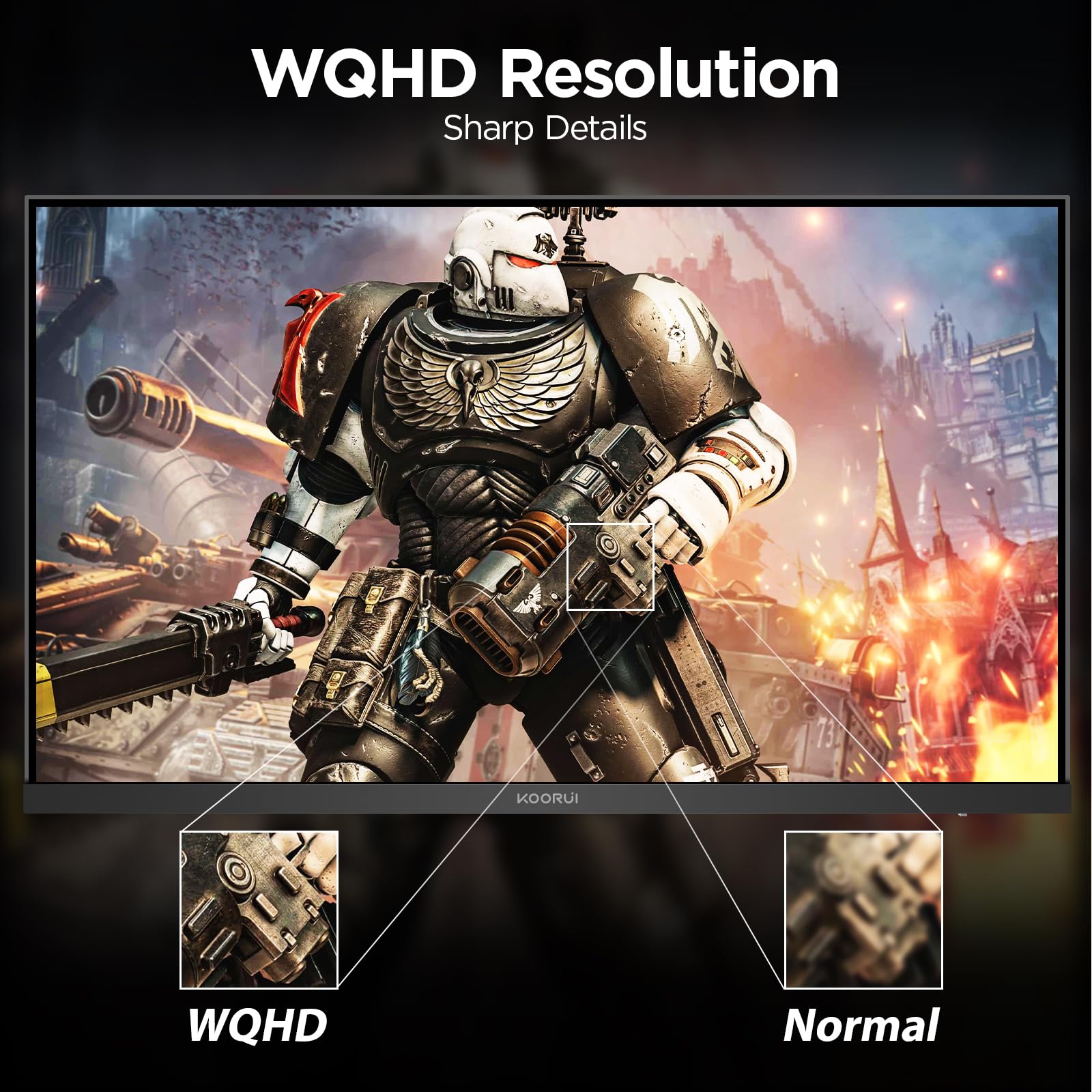KOORUI Gaming Monitor, 24