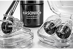 ASONIIC High Fidelity Music Earplugs for Concerts – 24dB Noise Reduction, Clear Sound for Music Rave Parties & Festivals, Reu