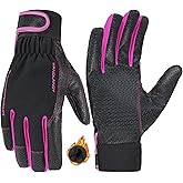 HANDLANDY Insulated Work Gloves, Thermal Winter Gloves Waterproof for Men Women