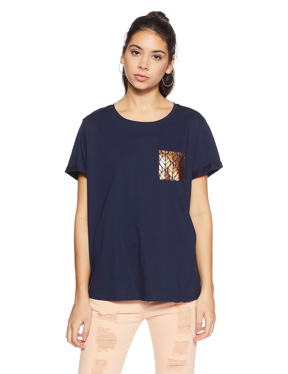 marks & spencer women's plain regular fit t-shirt