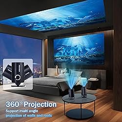 Mini Projector 1080P, 4K Projector Full HD with