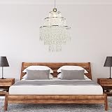 Giggi 3-Tier Clear Chandelier Light Shade 32cm Dia 42cm H view 7