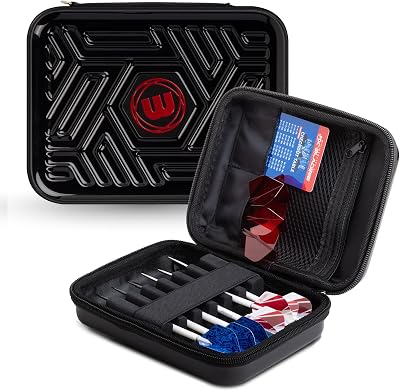 Winmau Armor G2 Darts Wallet Black Case Holds Two Fully Assembled Darts