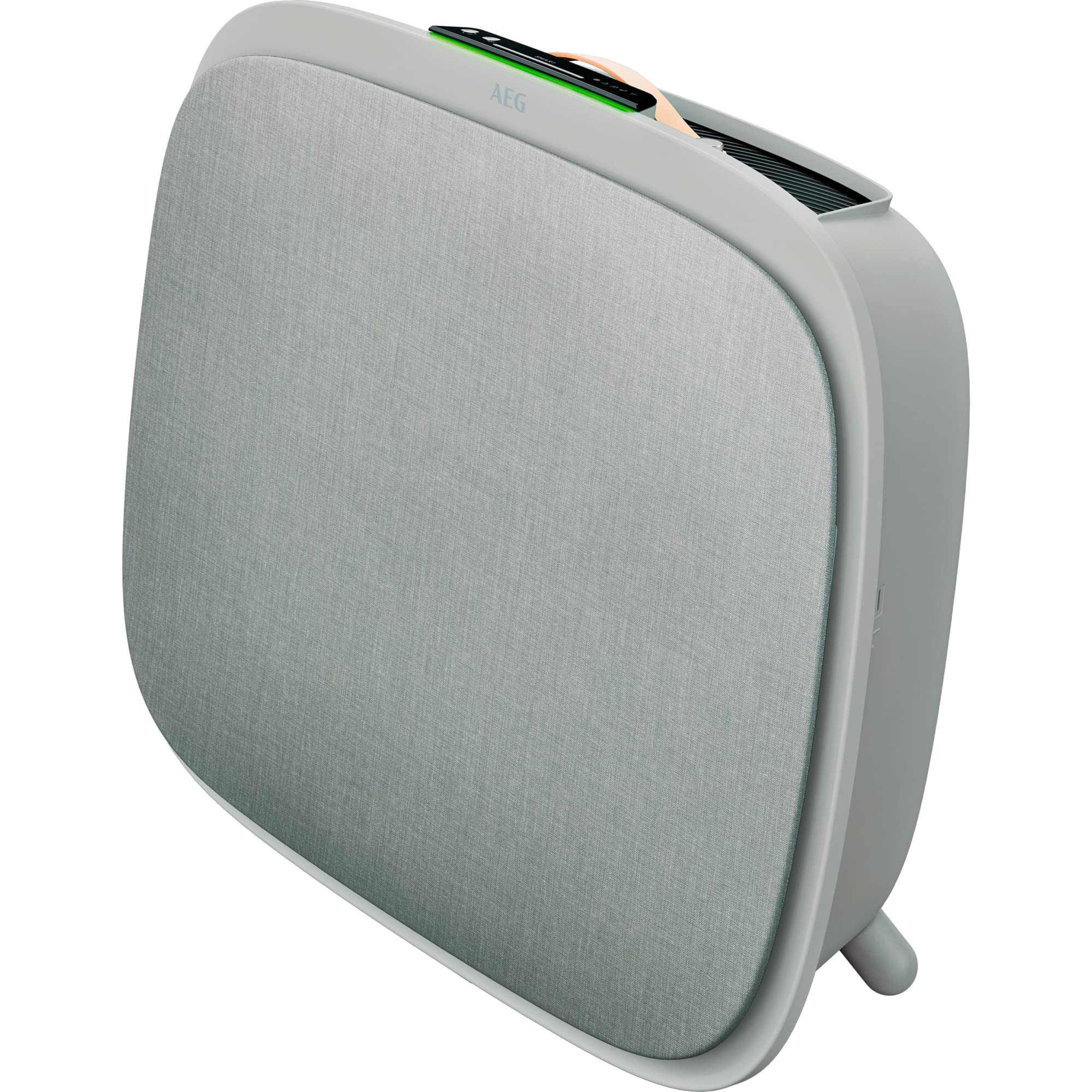 Aeg Ax71-304Gy Purificateur D'Air - Filtre Anti-Bactérien, Élimine 99,9% Des Bactéries De L'Air, Jusqu'À 62 M², Application WiFi, Écran Led, Mode Automatique, Silencieux - Gris Clair