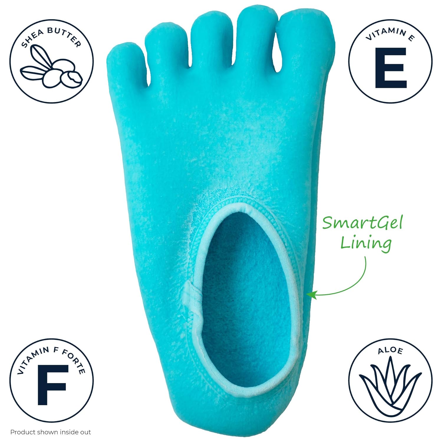 NatraCure 5-Toe Gel Moisturizing Socks (Helps Dry Feet, Cracked Heels, Calluses, Cuticles, Rough Skin, Dead Skin, Use with your Favorite Lotions, and Creams or Spa Pedicure) - 110-M CAT - Size: Medium : Beauty