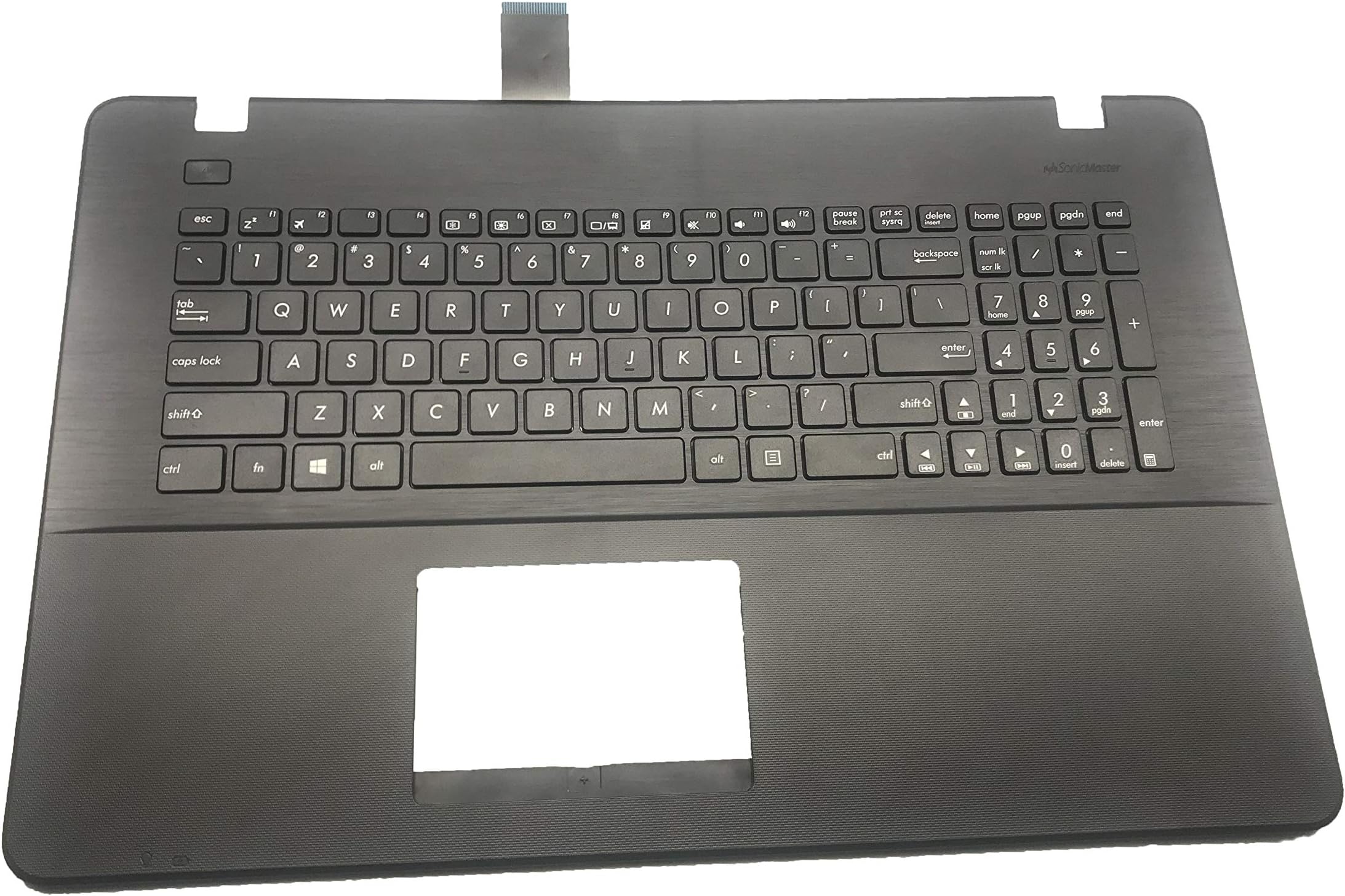 Keyboard go go go US Layout Notebook Keyboard for Asus K55 K55A K55N K55V K55DE K55DR K55VD K55VJ K55VM K55XI K55VS R500 R500V R500VD R500VS F751LK F751M K751L X751L X751LD Series Black with C Shell