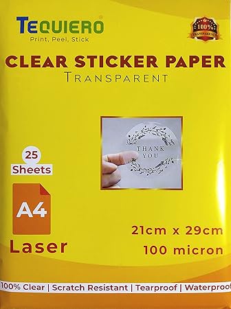 amazon clear sticker paper
