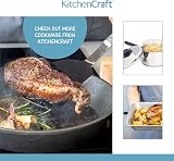 KitchenCraft Large Chip Pan with Basket and Lid Induction Safe Stainless Steel view 6