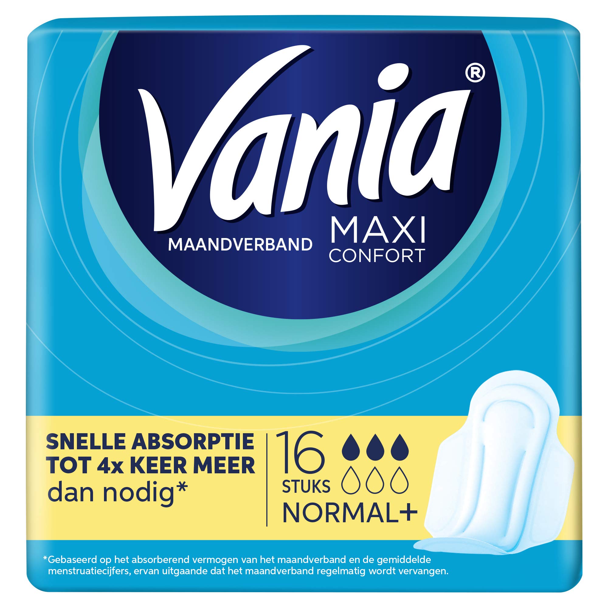 Vania Maxi Confort Normal Plus - Sanitary Towels - 2 Packs of 16 Each