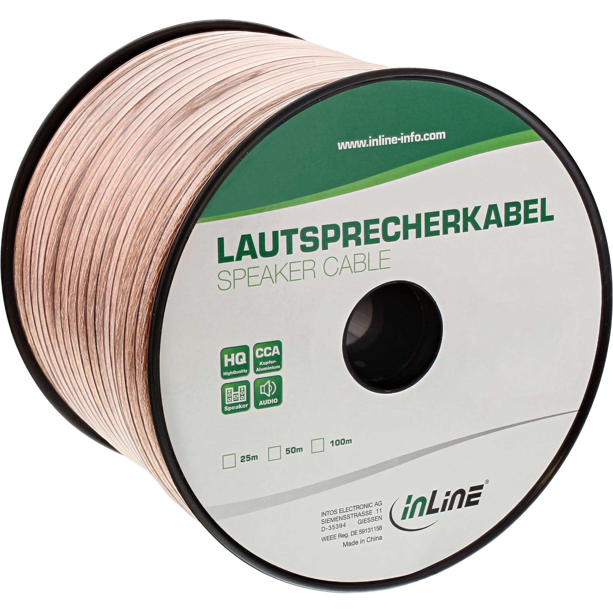 InLine Speaker Cable 50 m