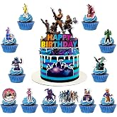 13PCS Cake Toppers, Cupcake Toppers Happy Birthday Cake Topper Set Party Supplies Party Decorations. (Decor 9)