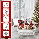 H-LINE Small Make Your Own Gift Hamper Kit White Wicker Basket view 4