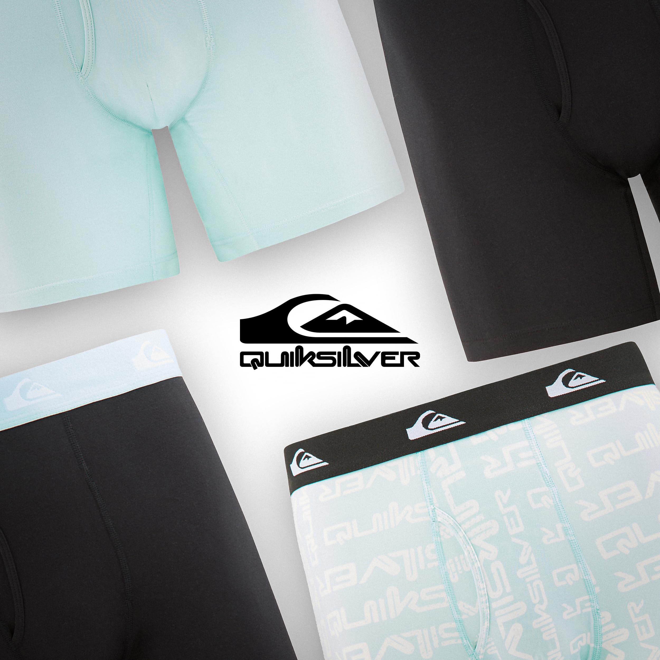 Quiksilver Mens Underwear 4 Pack Boxers for Men Supersoft Brushed Polyester Mens Boxer Briefs