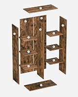 VASAGLE 8-Cube Bookcase Rustic Brown LBC024T01 30 x 65 x 129.5 cm view 9