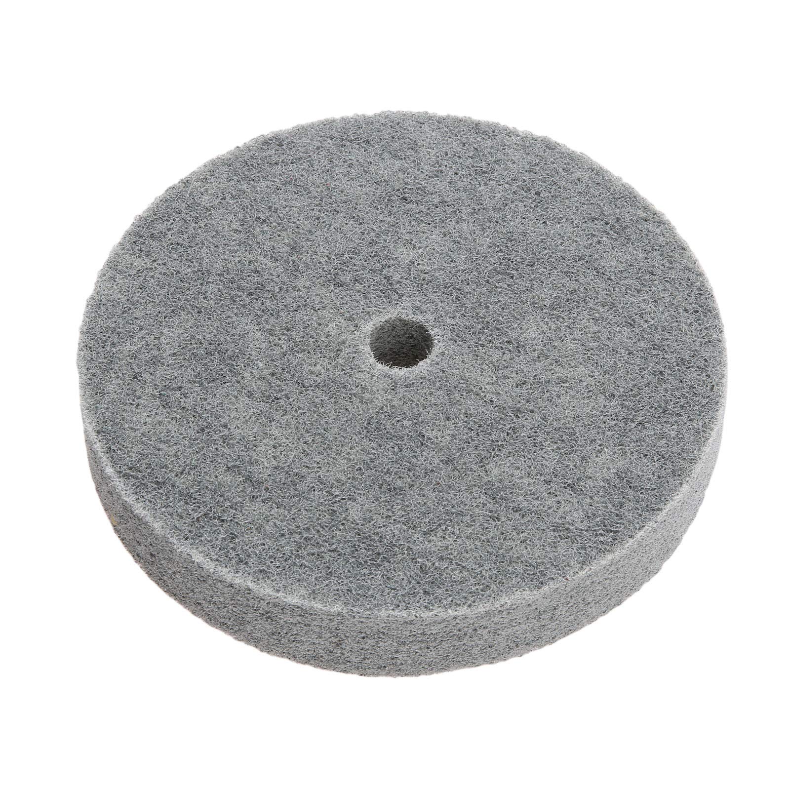 1PC Polishing Wheel Nylon Fiber Buffing Wheel Non-woven Unitized Wheel for Metal Aluminum Stainless Tools 5P 180#, 150MM