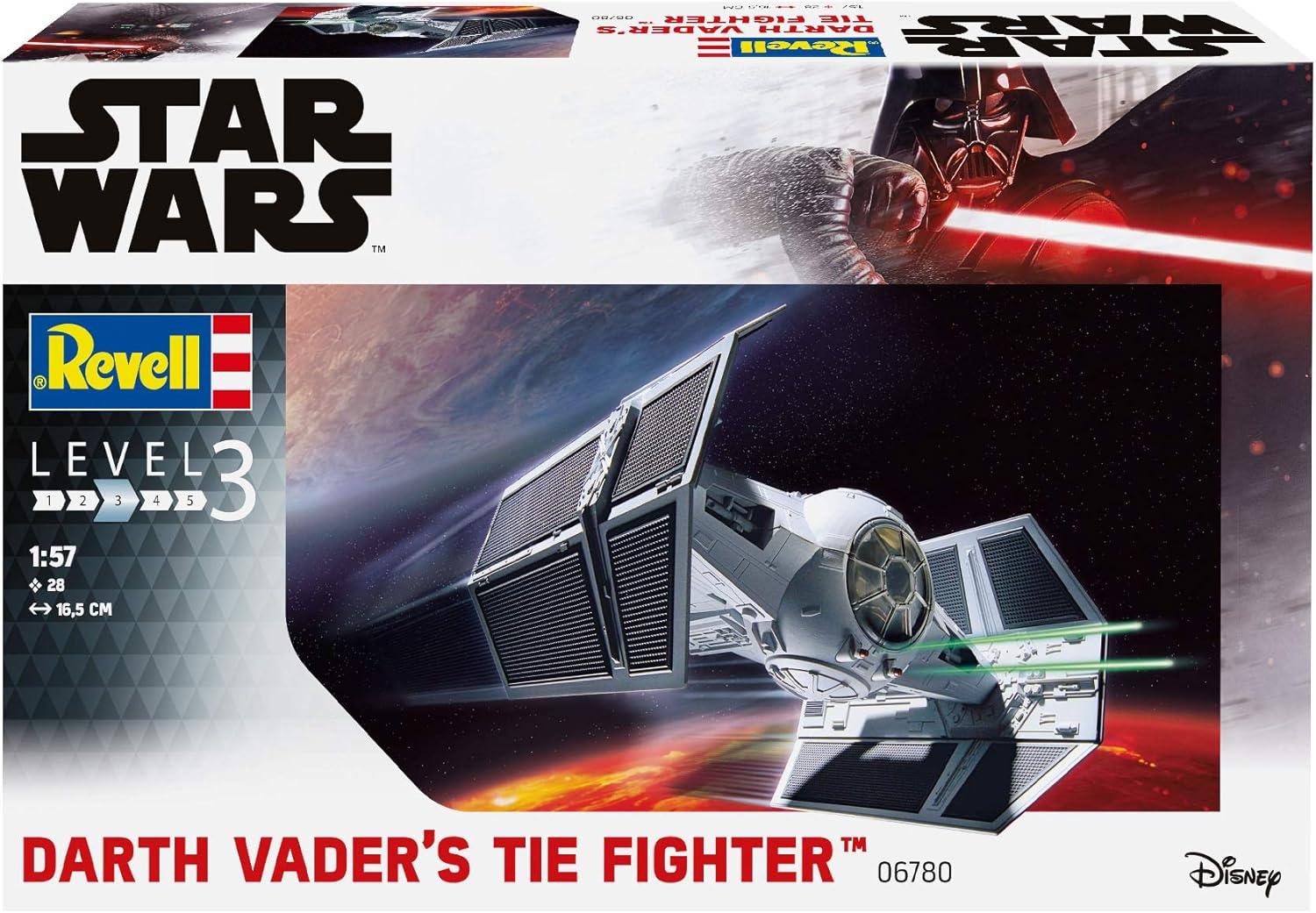 MPC Model Kit 1:32 Star Wars A New Hope Darth Vaders Tie Fighter | Toys