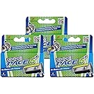 Dorco Pace 6 Plus- Six Blade Razor System with Trimmer- 12 Pack Refill (No Handle)