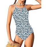 TyeSmo Girls Swimsuit One Piece Girls Bathing Suit Adjustable Straps Solid Modest Ruched Full Coverage Padded Swimwear 9-16y