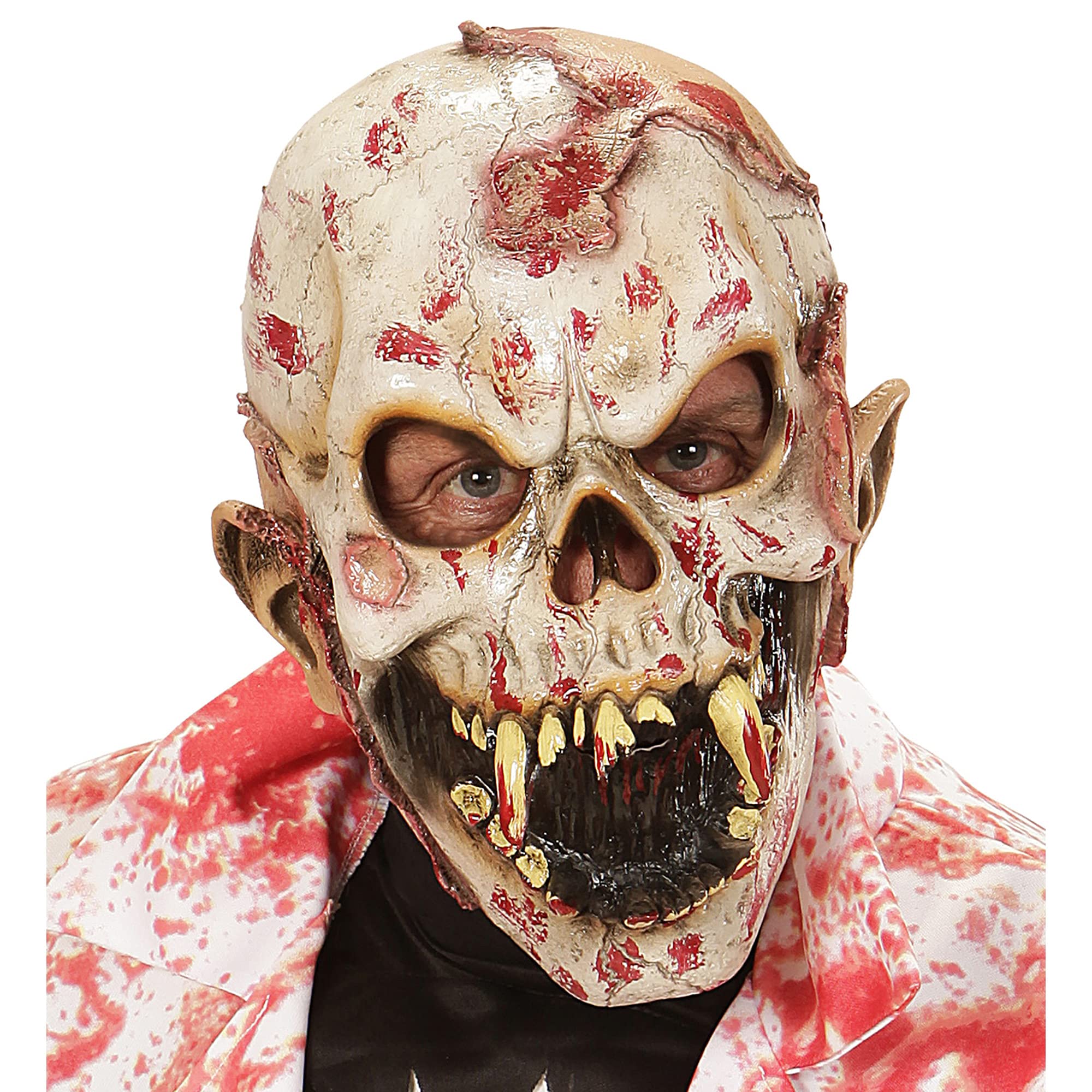 Widmann vd-wdm00396 3/4 Mask Zombie Eating Men INSANGUINATI, Multicoloured, One Size