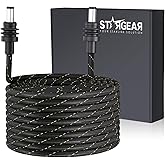 Starlink Mini Cable 32.8FT, Braided Wear-Resistant 20AWG Replacement Starlink Mini DC Power Cable Starlink Mini Accessories, Starlink Power Cord Outdoor (10M)