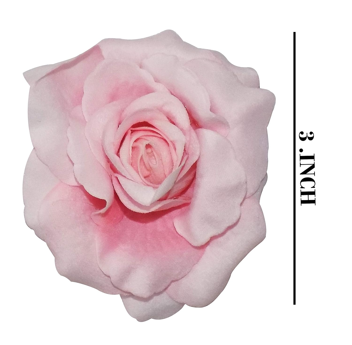 Kabello Bridal Wedding Hair Pins Rose Flower Fabric Hair Broach
