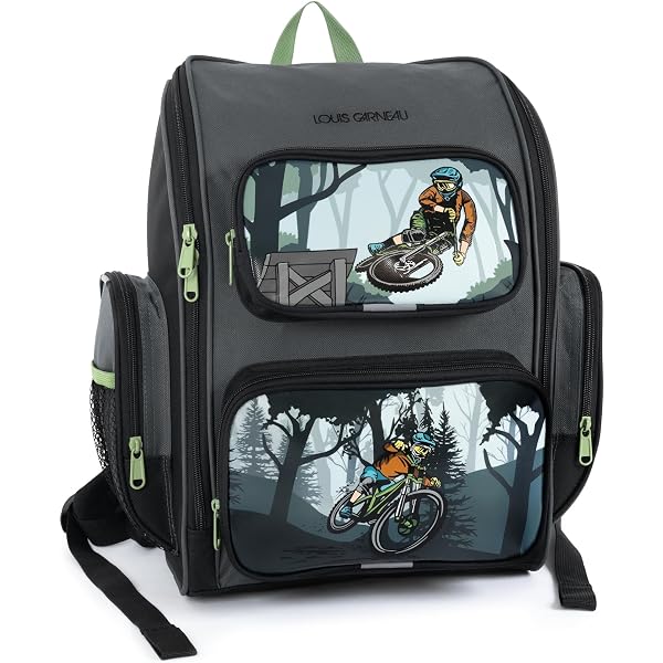 Sac à Dos Enfant Louis Garneau - Thème Chantier & Camions - Bleu - Neuf (sans Étiquette)