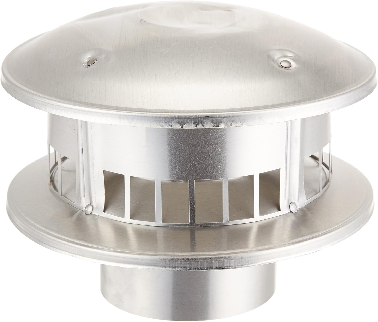 Selkirk Metalbestos Selkirk 104800 Gas Vent, 4" Cap Bird Proof Type B Top Round, galvanized - Roof Vents - 