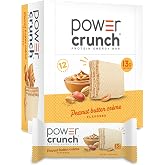 Power Crunch Peanut Butter Protein Bars, 12 Ct, 1.4 oz each | On-the-go Power Crunch peanut butter creme protein snack bars, crispy crunch bars