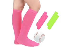 Century Star Kids Toddler Youth Cotton Soccer Socks Knee High Soft Tube Socks Long Sport Stockings for Boys Girls