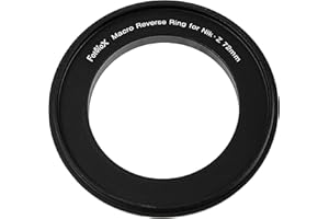 Fotodiox Macro Reverse Ring 72mm Compatible with Nikon Z - Camera Mount to 72mm Filter Thread Adapter for Nikon Z-Mount Camer