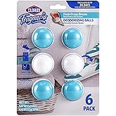 Clorox Fraganzia Deodorizing Balls for Shoes, Ocean Breeze Scent, 6 Count | Twist-to-activate, no-plug design, for gym bags, lockers, drawers, and hampers, long-lasting freshness