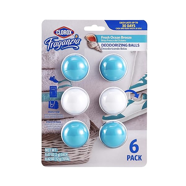 CLOROX FRAGANZIA DEODORIZING BALLS FOR SHOES & SMALL...