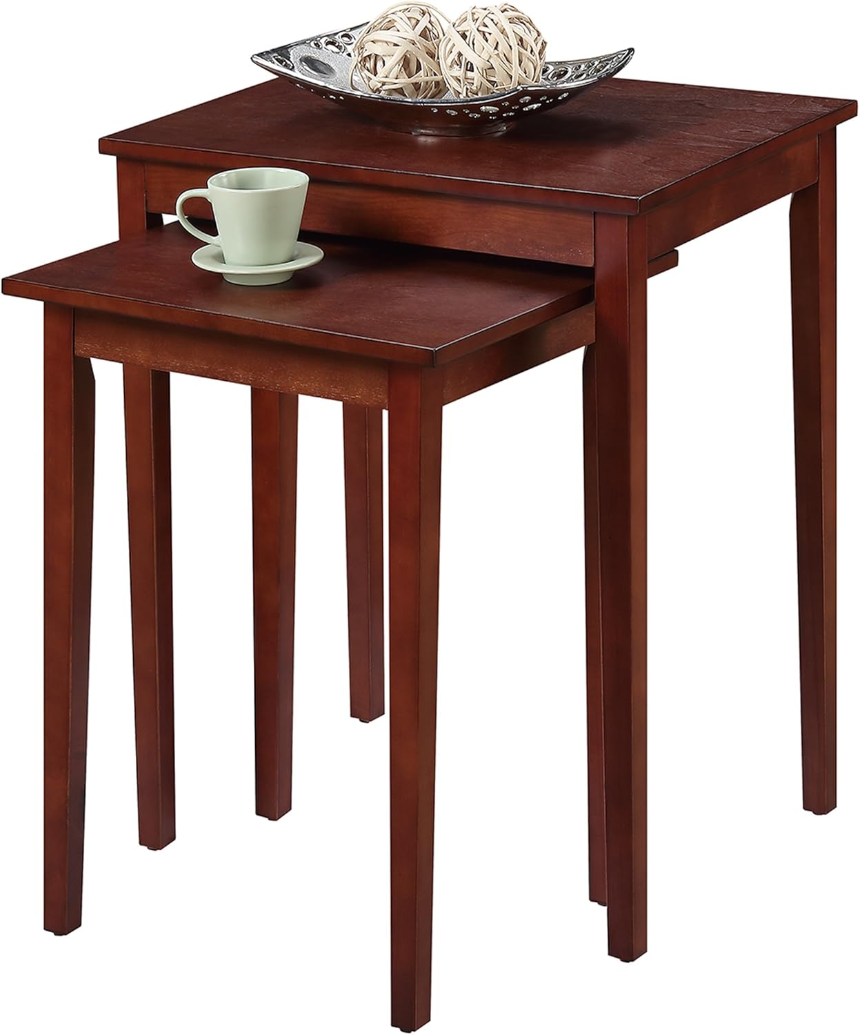 Convenience Concepts American Heritage Wedge End Table, Cherry: Furniture & Decor