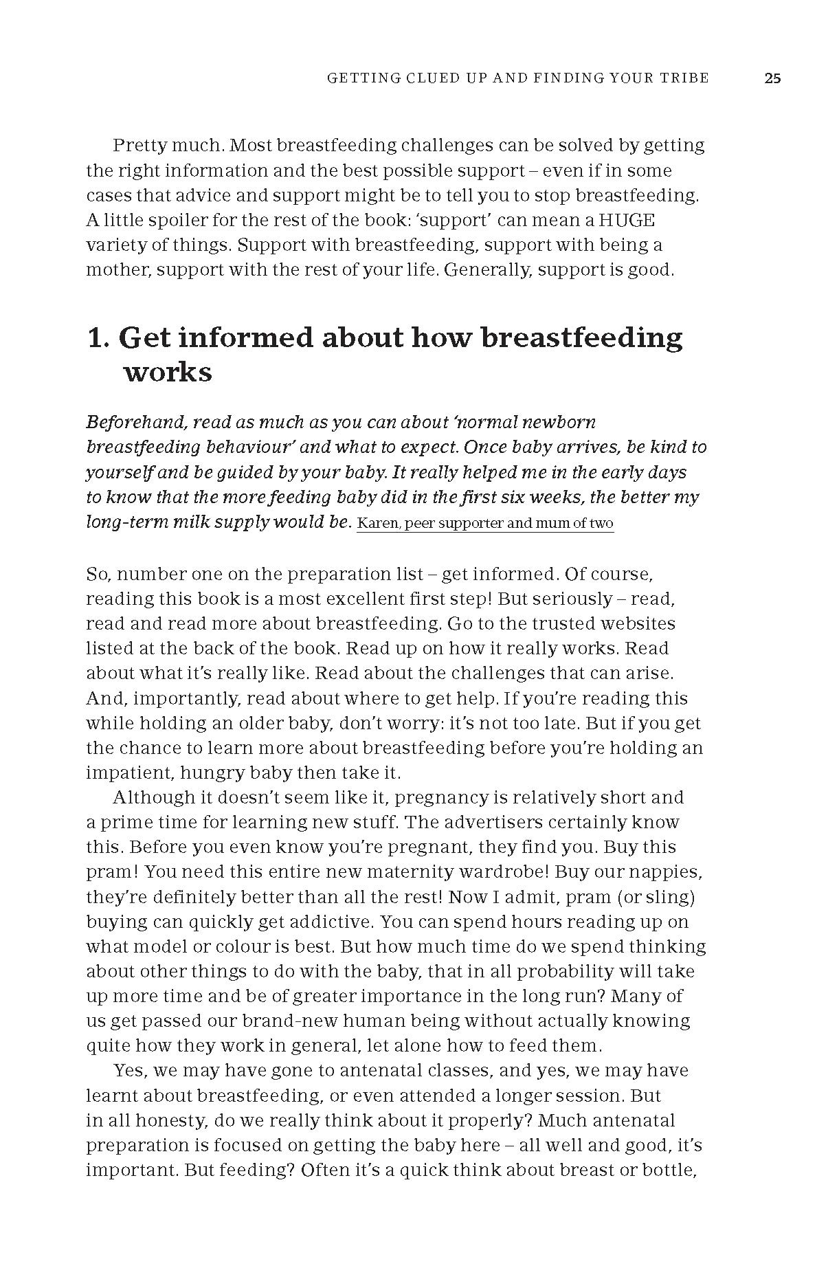 positive breastfeeding book