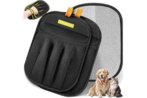 YUAKUOD Pet Hair Removal Glove for Cats & Dogs, Upgraded Five-Finger Electrostatic Pet Hair Gloves, Reusable Magic Brush Pet Hair Remover Tool for Couch, Carpet, Car Seat(2 PCS)