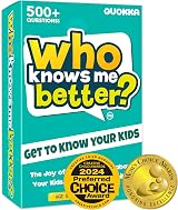 QUOKKA Card Games For Kids Who Knows Me Better Family Quiz
