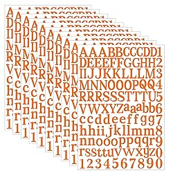 WNYT 1210 pcs 10 Sheets Letter Stickers,Vinyl Self