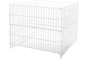 Econoco - Large Storage Bin, Economy Dump Bin, for Commercial or Retail Storage, White Metal Wire